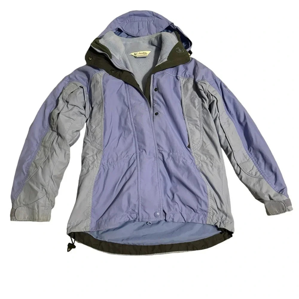 🏔️✨ Columbia Women’s Ski Snow Jacket Blue Gray Small ✨🏔️